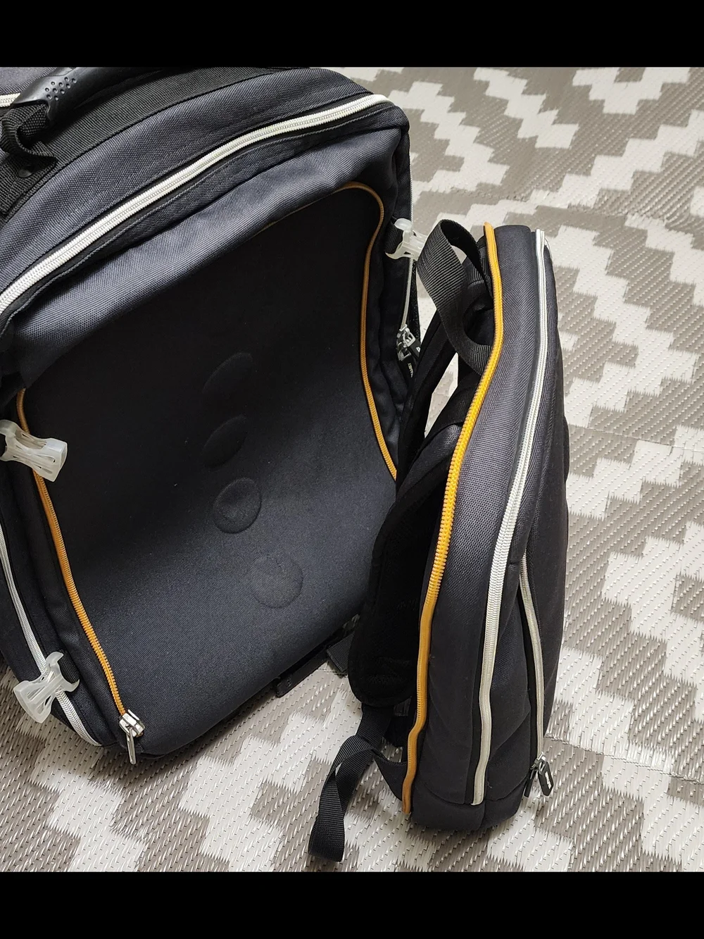 IKEA Black Backpack with Yellow Accent - Picture 3 of 11